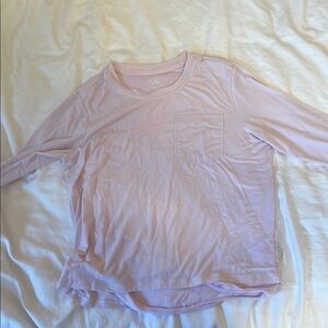 Athleta Light Pink Long Sleeve Top